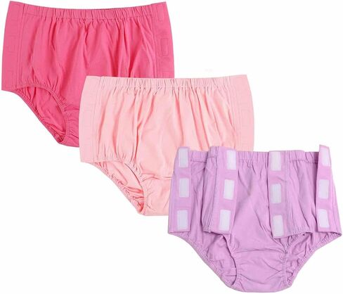 3 Pack Post Surgery Underwear, Adaptive Underwear, Tear Away Underwear, Incontinence Underpants, Reusable Stick-on Briefs in Saudi Arabia