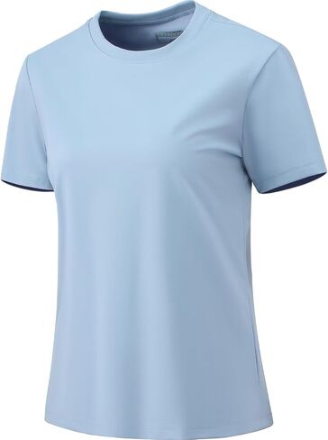 Women's T-Shirts Crew Neck Short Sleeve Summer Top Basic Tee Cassic Fit Gym Shirt for Casual Workout Yoga in Saudi Arabia