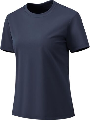 Women's T-Shirts Crew Neck Short Sleeve Summer Top Basic Tee Cassic Fit Gym Shirt for Casual Workout Yoga in Saudi Arabia