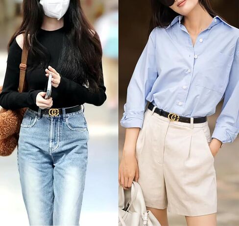 Classics Leather Belt for Women Fashion Ladies Belts for Jeans Dress Pants in Saudi Arabia