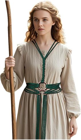 Joukavor Viking Troll Cross Belt Norse Witch Rope Belt for Women in Kuwait