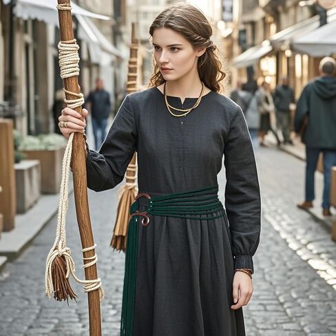 Joukavor Viking Troll Cross Belt Norse Witch Rope Belt for Women in Kuwait