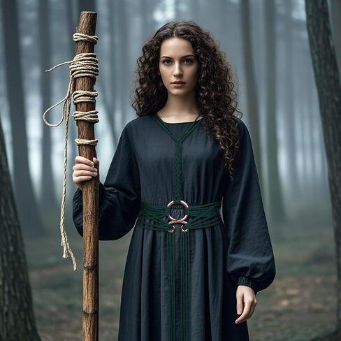 Joukavor Viking Troll Cross Belt Norse Witch Rope Belt for Women in Kuwait