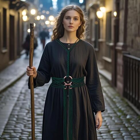 Joukavor Viking Troll Cross Belt Norse Witch Rope Belt for Women in Kuwait