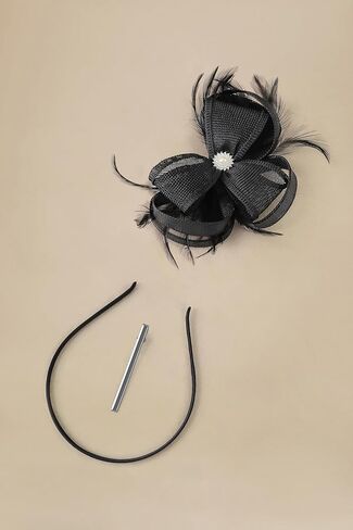 BABEYOND Fascinators Hats for Women - Tea Party Hats Fascinators Kentucky Headband Feather Derby Hat for Bridal Wedding in Kuwait