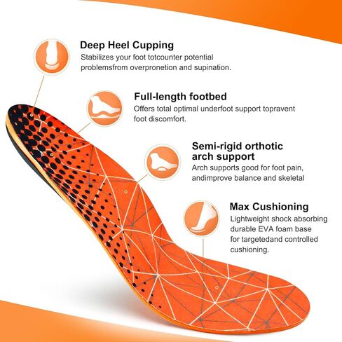 Acupressure Insoles for Men and Women - Orthopedic Acupoint Massage Insoles with Magnetic Technology, Shock Absorption, Non-Slip, Feet and Arch Support (Blue, L(Men 9.5-12/Women 10.5-13)) in Saudi Arabia