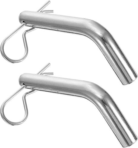 2PCS Trailer Hitch Pin & Clip, 5/8-Inch Diameter Towing Trailer Hitch Pin Clip with Grooved Head, Heavy Duty Steel R Clips Coupler Pins Fit 2 or 2-1/2-Inch Receiver in Kuwait