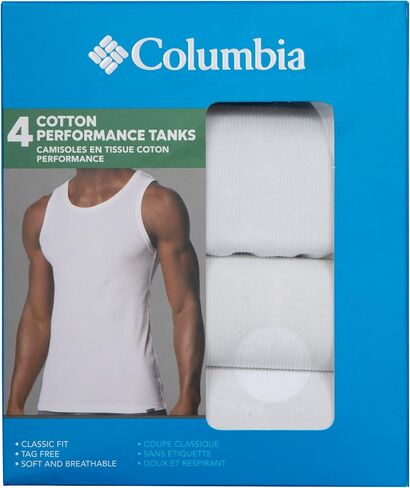 Columbia Men's Tank Undershirt 4 Pack in Saudi Arabia