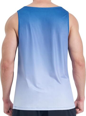 EZRUN Mens Tank Tops Quick Dry Workout Muscle Sleeveless Shirts for Summer Bodybuilding Running Fitness Training in Kuwait