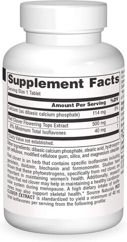Source Naturals Red Clover Extract, 500 Mg Tablet, 30 Count in Saudi Arabia