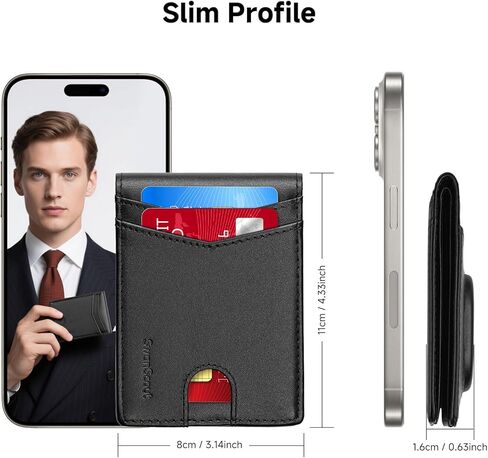 محفظة لـ Samsung Galaxy SmartTag2 ، إصدار جيب نقدي ، RFID حظر محفظة حقيقية من الجلد Bifold مع صندوق هدايا (لا تشمل تعقب) in Kuwait