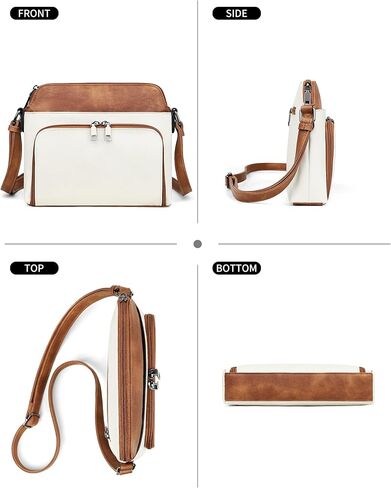 MASINTOR Crossbody Purse Bags for Women, Multi-Pocket Soft Leather Shoulder Purse with Tassel, Lightweight Travel Handbag in Kuwait