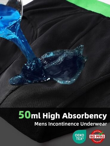 Mens Incontinence Underwear Washable Cotton Leak Proof Underwear for Men Briefs 5 Pack in Saudi Arabia