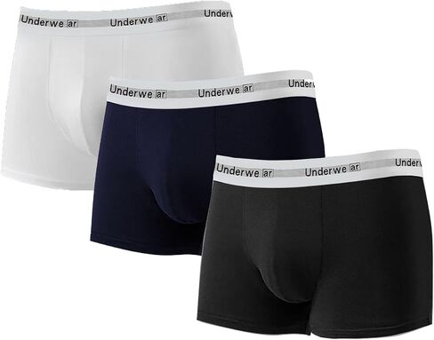 Men's Boxer Briefs - Soft & Breathable Underwear for Men, 3 Pack in Saudi Arabia