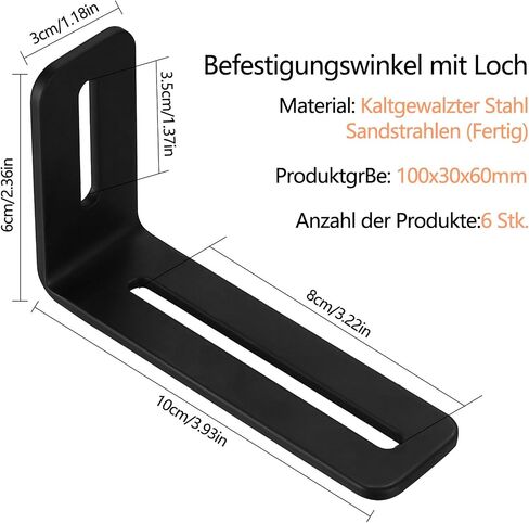 Adjustable Flat Mending Plate with Single Slot Hole, 10pcs 6 1/10" Slotted Flat Straight Mending Plate Support, Flat Fixing Slideable Bracket Connector for Wood Timber, Furniture, DIY Workbench in Saudi Arabia