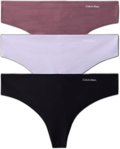 Calvin Klein Women's Invisibles Seamless Thong Panties, 3 Pack in Saudi Arabia