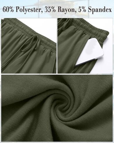 Neer 4 Pack Women's Sweat Shorts, Casual Athletic Workout Shorts with Pockets Drawstring Summer Lounge Bottoms in Kuwait