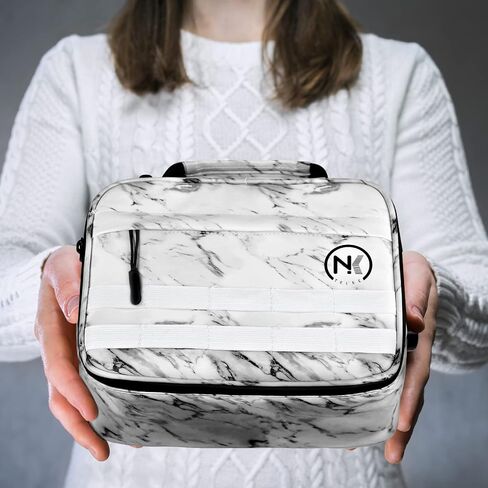 NKTOLEE Smell Proof Bag & Storage Box - Combination Lock, Resealable - Personal Organizer - Marble Case in Saudi Arabia