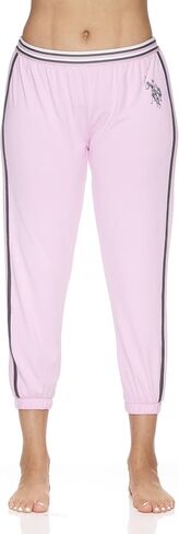 U.S. Polo Assn. Womens Short Sleeve Shirt and Pajama Pants with Pockets Lounge Sleepwear Set in Kuwait