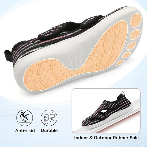 LeIsfIt Diabetic Shoes for Women Adjustable Extra Wide Barefoot Walking Shoes for Swollen Arthritis Edema Feet Wide Width Zero Drop Sole in Saudi Arabia