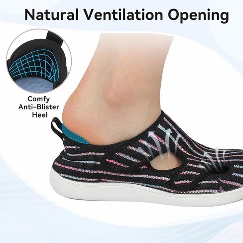 LeIsfIt Diabetic Shoes for Women Adjustable Extra Wide Barefoot Walking Shoes for Swollen Arthritis Edema Feet Wide Width Zero Drop Sole in Saudi Arabia