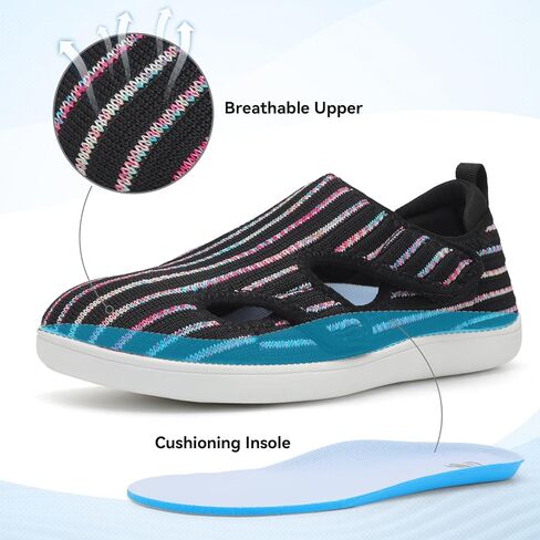 LeIsfIt Diabetic Shoes for Women Adjustable Extra Wide Barefoot Walking Shoes for Swollen Arthritis Edema Feet Wide Width Zero Drop Sole in Saudi Arabia