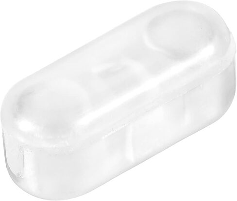 MECCANIXITY Ball Chain Connector, 4.5mm Dia. Clamshell Style Crimp Clip Link for Window Roller Blind Curtain, Plastic Clear Pack of 30 in Saudi Arabia