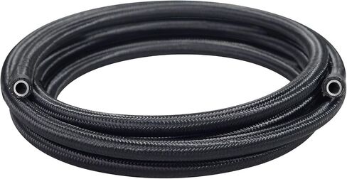 10AN PTFE Fuel Hose Line E85 Nylon Braided 20FT Black in Kuwait