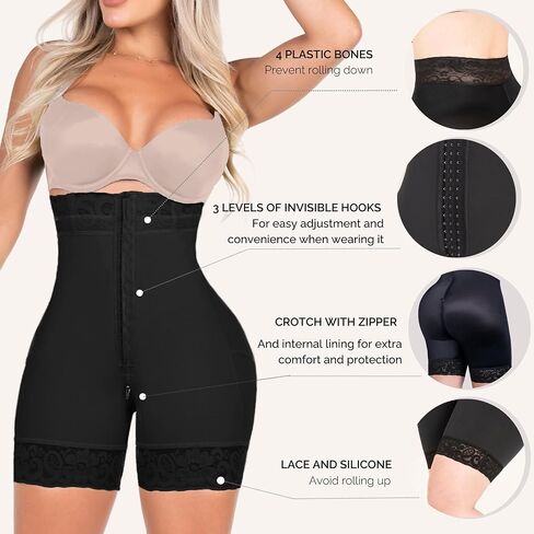 LO NUESTRO Faja Shorts Tummy Control Butt Lift Bbl Shorts Colombian Faja Strapless Faja Short Faja Control de Abdomen in Saudi Arabia