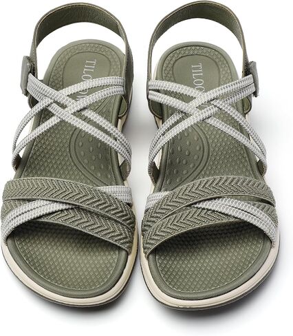 Tilocow Hiking Sandals Womens Comfor Open toe Sport Elastic Walking Shoes With Adjustable Straps Summer Casual Platform Athletic in Saudi Arabia