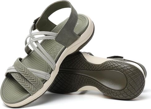 Tilocow Hiking Sandals Womens Comfor Open toe Sport Elastic Walking Shoes With Adjustable Straps Summer Casual Platform Athletic in Saudi Arabia
