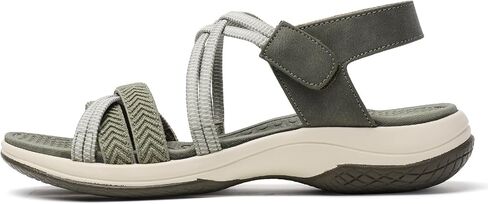 Tilocow Hiking Sandals Womens Comfor Open toe Sport Elastic Walking Shoes With Adjustable Straps Summer Casual Platform Athletic in Saudi Arabia