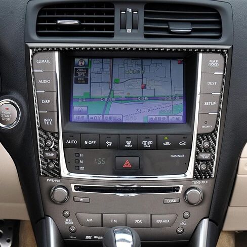 NVCNX Real Premium Carbon Carbon Fiber Lexus IS250 IS 250 IS350 2006-2013 2007 2008 2008 2010 2011 2012 / IS250C IS350C 2010-2015 Center Center Gear Shift Cover Interior Trim Kit 3PCS in Saudi Arabia