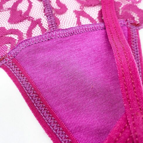 Pack 10 G-String Underwear for Women Lace Thongs Panties, Assorted Different Lace Pattern & Colors in Kuwait