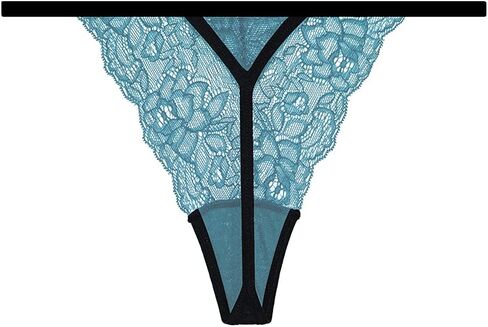 Pack 10 G-String Underwear for Women Lace Thongs Panties, Assorted Different Lace Pattern & Colors in Kuwait
