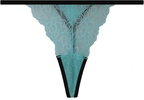 Pack 10 G-String Underwear for Women Lace Thongs Panties, Assorted Different Lace Pattern & Colors in Kuwait