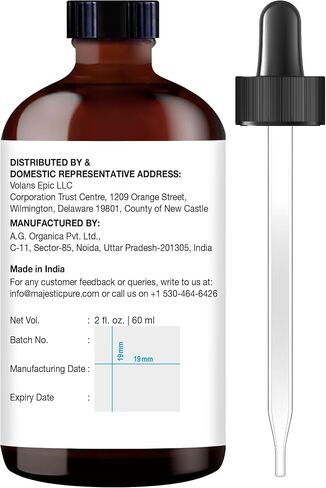 MAJESTIC PURE Tea Tree Essential Oil | 100% Pure and Natural Tea Tree Oil | Premium Grade Essential Oils for Hair Care, Home Diffusers, Skin, Aromatherapy, Massage and Humidifiers | 2 Fl Oz in Kuwait