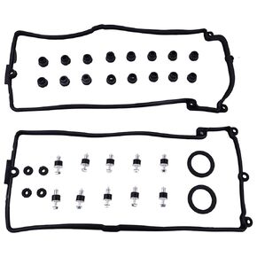 Valve Cover Gasket Set 11127513194 11127513195 Compatible with BMW 545i 550i 645Ci 650i 745i 750i X5 4.4L 4.8L Engine