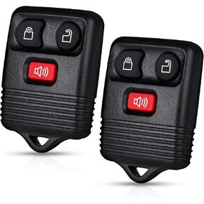 2 PCS Replacement Key Fob Shell Case Smart Keyless Fit with 1998-2014 Ford F150 F250 F350 Edge Escape Expedition Explorer for Lincoln for Mazda for Mercury 3 Buttons