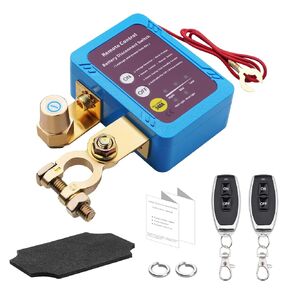 Kill Switch with 12V 240A Remote Battery Disconnect Switch Smart Voltage Kill Switch Fits for Car, Truck, RV car Anti Theft Kill Switch Battery Disconnect Switch