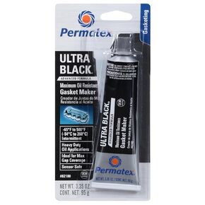 Amazing Auto Parts - 82180 Ultra Black Maximum Oil Resistance RTV Silicone Gasket Maker, 3.35 oz (2)
