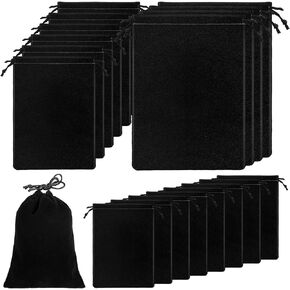 15 Pcs Adult Toy Storage Bag Microfiber Drawstring Bag Multi Purpose Camping Storage Sack Adjustable Small Pouch Stuff Sack(Mixed Size)