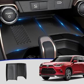 for Grand Highlander Accessories-Center Control Wireless Charging Anti-Slip Mat-Center Console Organizer-Scratch-Resistant Protectors for Interior Storage 2025 2024