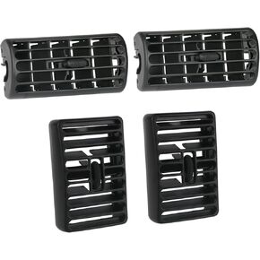 4Pcs Dashboard Air Duct Vent AC Heater Louver Outlet Grille Compatible with 1997-2006 Jeep Wrangler TJ 1997-2001 Cherokee Replaces 5FS10DX9 5DP55TAZ 5FS10LAZAB