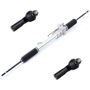 Scitoo Power Steering Rack and Pinion Complete Assembly+TIE TIE OUTER TIE FIT لـ CHEVROLET PRIZM 1998-2002 ، لـ GEO Prizm 1993-1997 ، لتويوتا كورولا 1993-2002 ES2382 4550329365