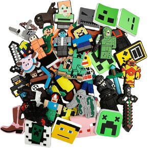 50PCS for Charms boys and teenagers shoes decoration accessories charm cute video Game Charms