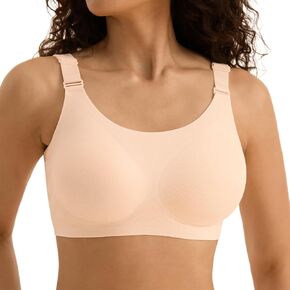حمالات لاسلكية للنساء لا underwire ، S-2XL ، Jacquard Bralettes مريحة سلسة ، تغطية كاملة مبطنة