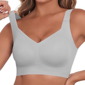 2025 Womens Seamless Wireless Supportive Bra Push Up Comfort Soft No Underwire Full Coverage T-Shirt Bras (M-4XL)