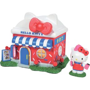 Department 56 Sanrio Village Hello Kitty's Store Lit Building and Figurine Set, 5.51 Inch, Multicolor