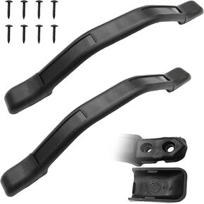 RV Screen Door Handle Bar 11 Inch Plastic ، RV Gandle Grab Bar by Door Fit for Trailer ، Boat ، Trucks Door Assistr Bar لـ RV Camper Trailer Handle Handle Camper Handle (2pcs ، Black)